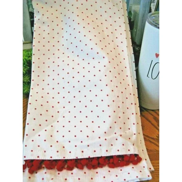 New Nicole Miller Pickup Truck & Hearts Valentine Kitchen Hand Towels Set of 2 - Picture 6 of 6